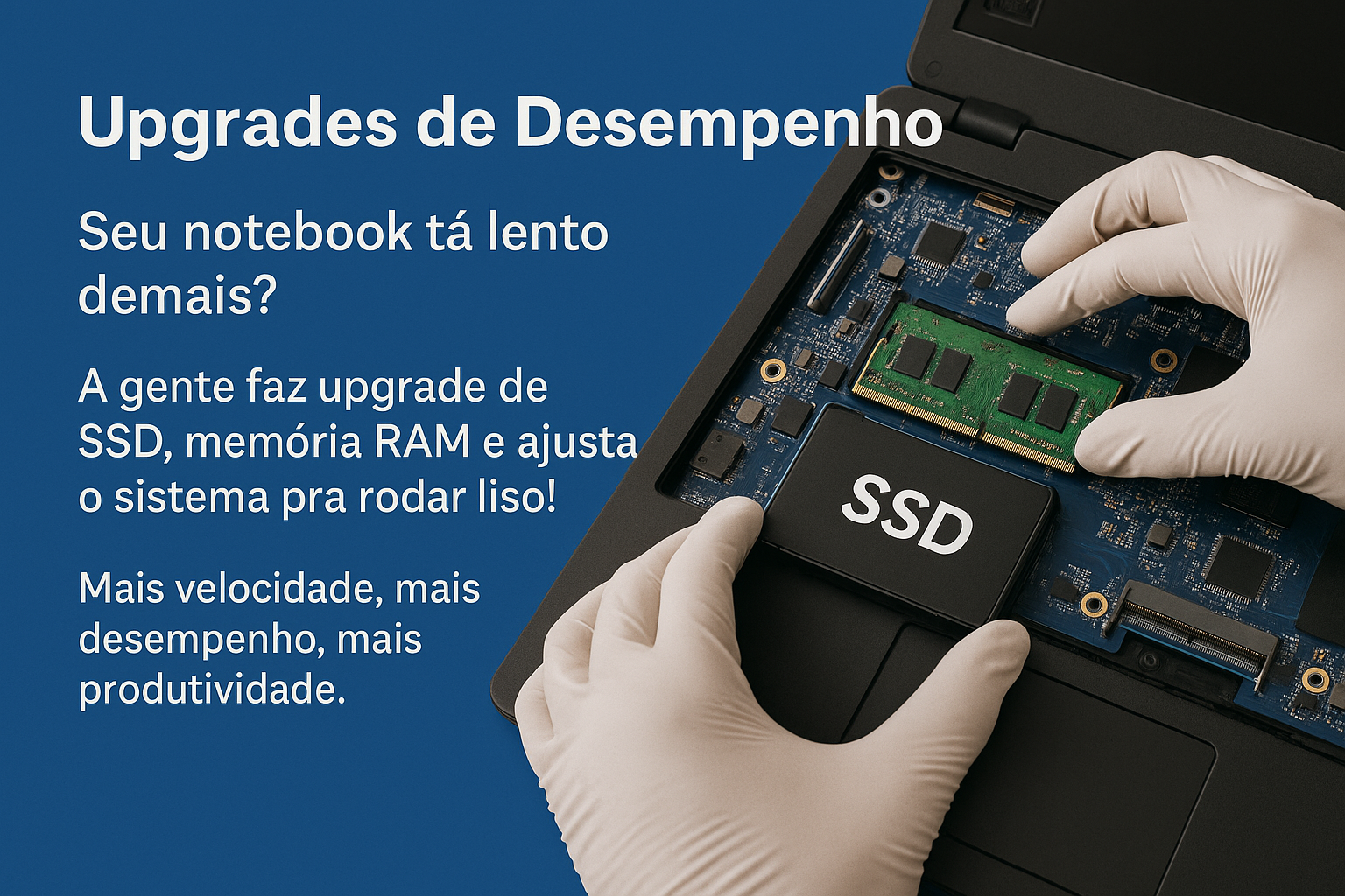 Produto Upgrade de Desempenho para Seu Computador ou Notebook